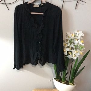 Silk  i. e. Ruffle Blouse